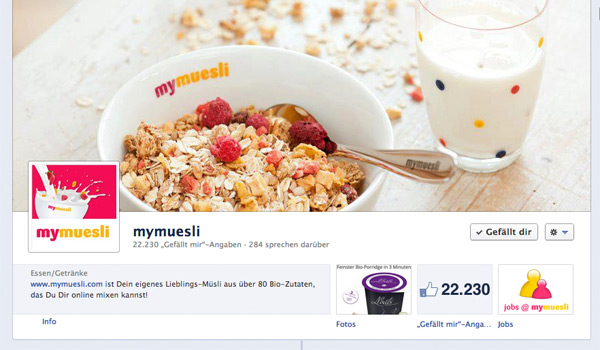 mymuesli.com Facebook Fanpage