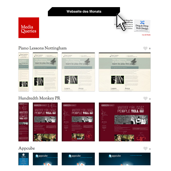 Webseite des Monats: Mediaqueries.es